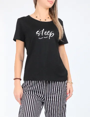 Pijama SHEIN, negru Negru