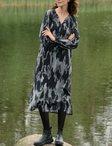 Rochie medie Kaffe, negru/gri Negru