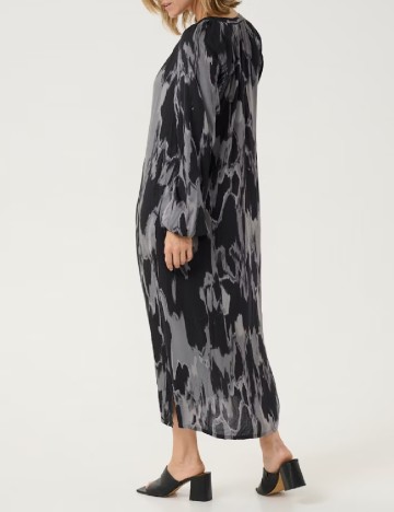 Rochie medie Kaffe, negru/gri