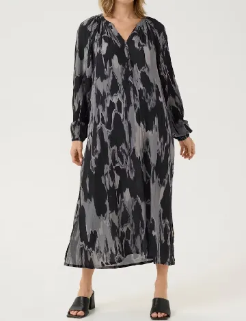 Rochie medie Kaffe, negru/gri Negru
