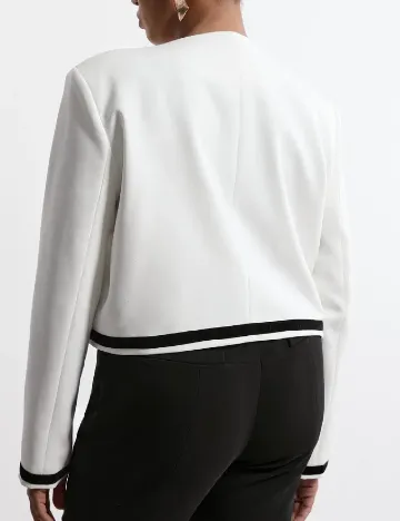 Sacou Karen Millen Plus Size, alb Alb