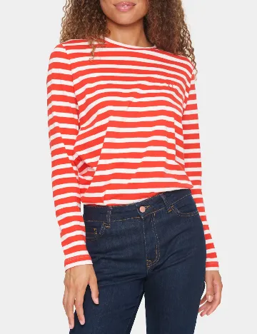 Bluza Saint Tropez, alb/rosu Rosu