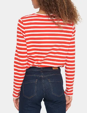 Bluza Saint Tropez, alb/rosu Rosu