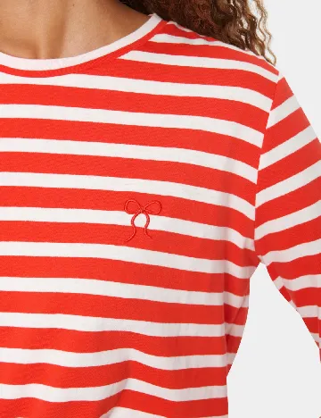 Bluza Saint Tropez, alb/rosu Rosu