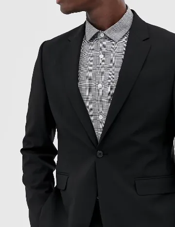 Sacou ASOS, negru Negru