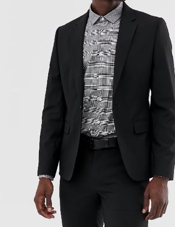 Sacou ASOS, negru