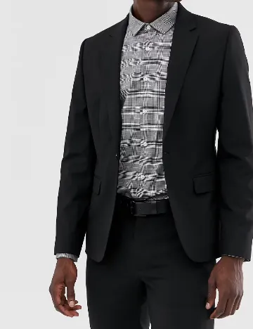 Sacou ASOS, negru Negru