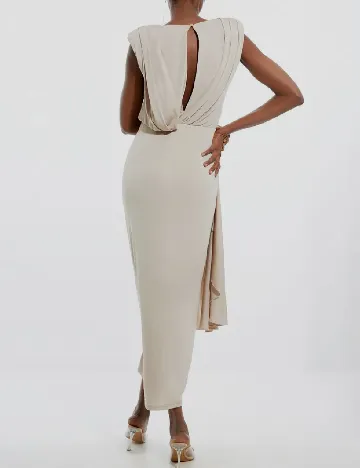 Rochie medie Karen Millen, bej Crem