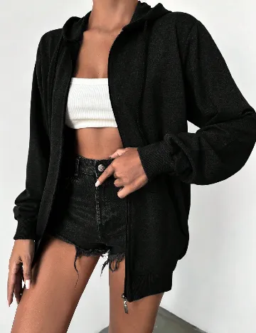 Hanorac SHEIN, negru Negru