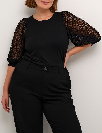 Bluza Kaffe Curve, negru