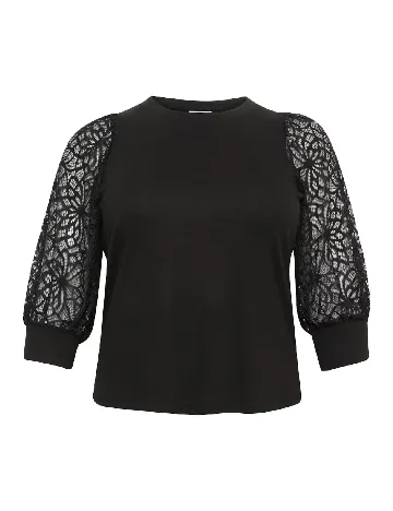 Bluza Kaffe Curve, negru Negru