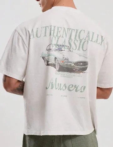 Tricou Oversize SHEIN, alb Alb