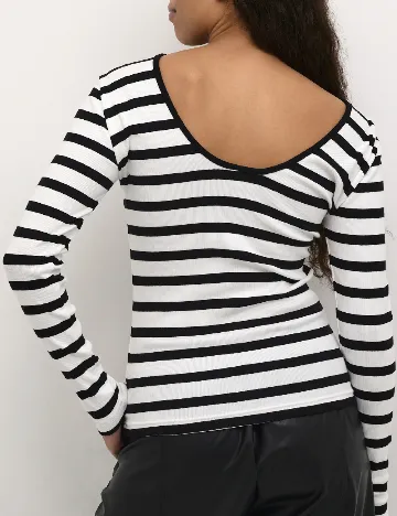 Bluza Kaffe, alb/negru Negru