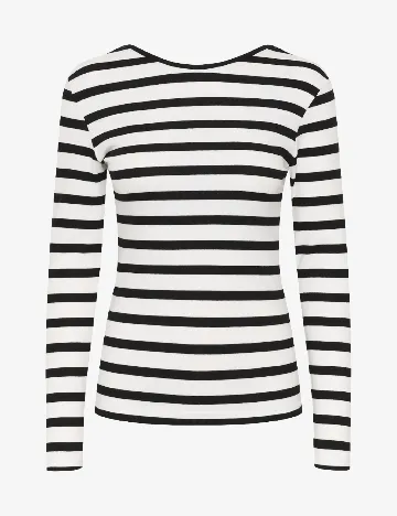 Bluza Kaffe, alb/negru Negru