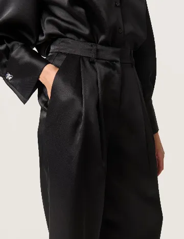 Pantaloni Soaked In Luxury, negru Negru