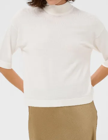 Bluza Kaffe, alb Alb