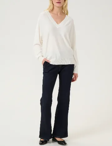 Bluza Culture, ecru Alb