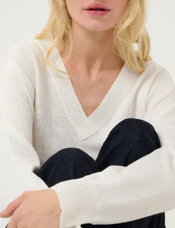 Bluza Culture, ecru Alb
