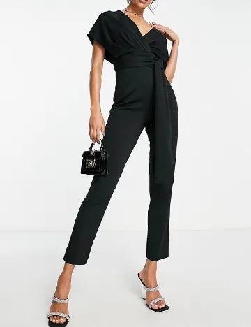 Salopeta ASOS, negru Negru