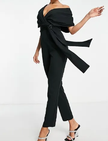 Salopeta ASOS, negru Negru