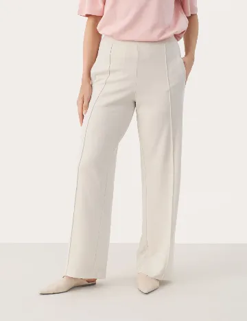 Pantaloni Part Two, bej Crem