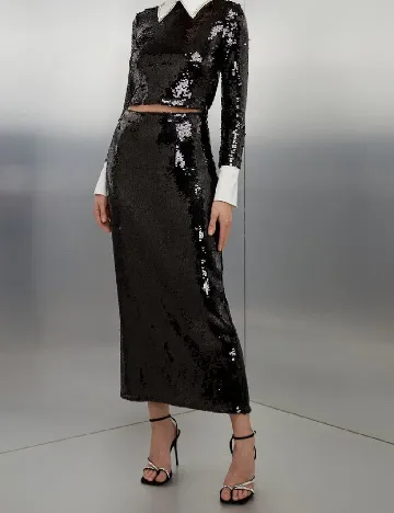 Fusta Karen Millen, negru Negru