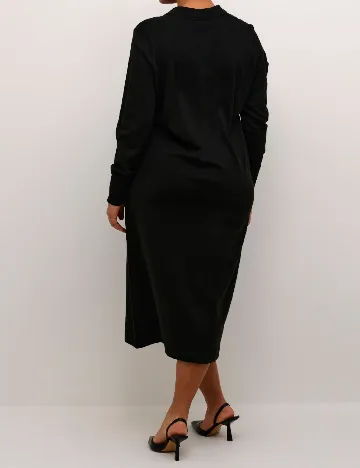 Rochie medie Kaffe Curve, negru Negru