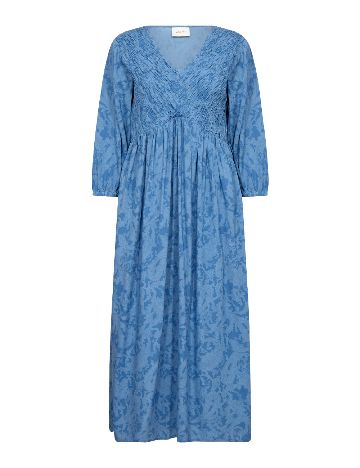Rochie medie Cream, albastru