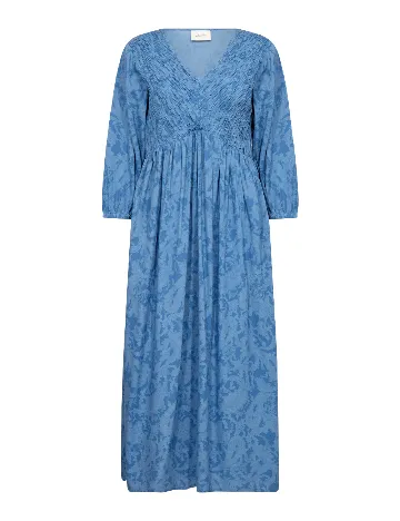 Rochie medie Cream, albastru Albastru