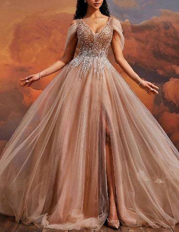 Rochie lunga SHEIN, crem
