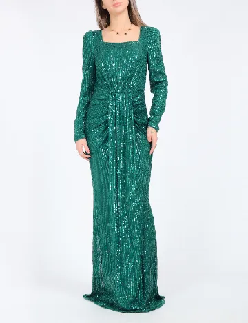 Rochie lunga SHEIN, verde Verde