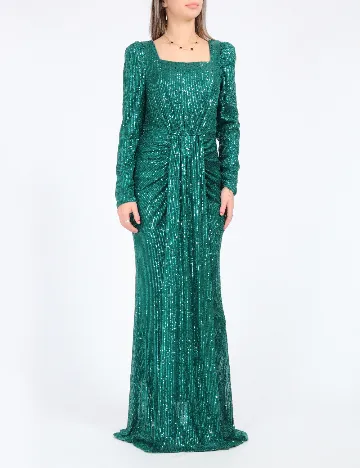 Rochie lunga SHEIN, verde Verde