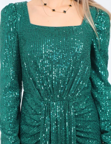 Rochie lunga SHEIN, verde Verde
