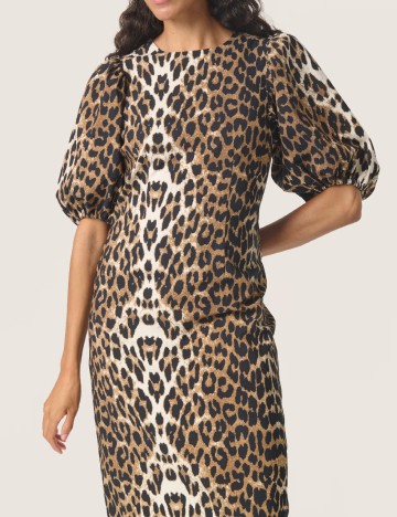 Rochie medie Soaked In Luxury, animal print