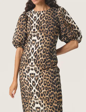 Rochie medie Soaked In Luxury, animal print Animal print