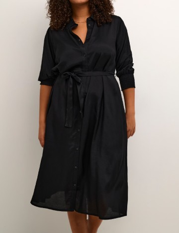 Rochie medie Kaffe Curve, negru