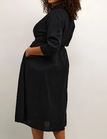 Rochie medie Kaffe Curve, negru Negru
