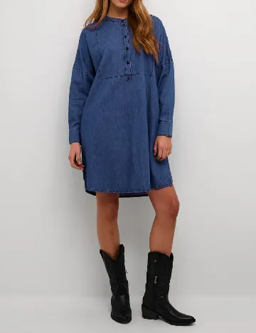 Rochie scurta Culture, albastru Albastru