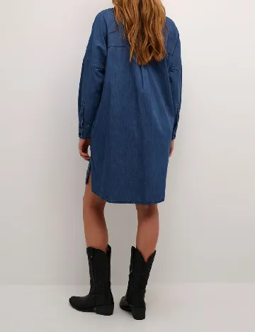 Rochie scurta Culture, albastru Albastru