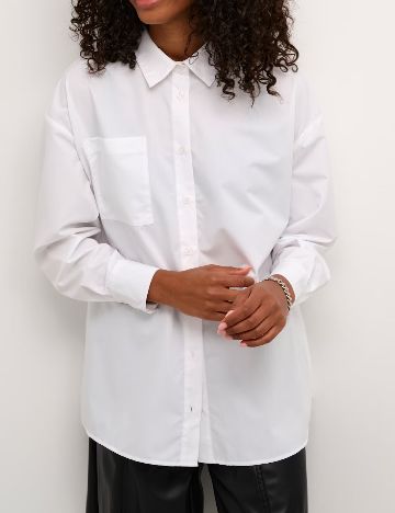 Camasa Oversize Kaffe, alb