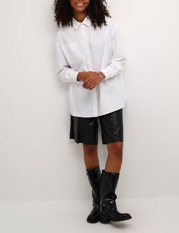 Camasa Oversize Kaffe, alb