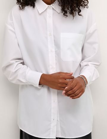 Camasa Oversize Kaffe, alb