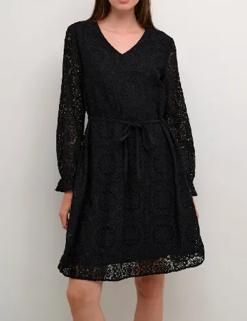 Rochie scurta Cream, negru Negru