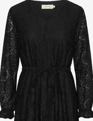 Rochie scurta Cream, negru Negru