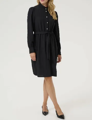 Rochie scurta Cream, negru Negru