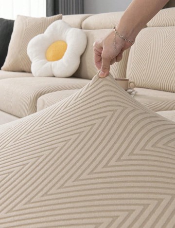 Husa pentru canapea SHEIN, crem
