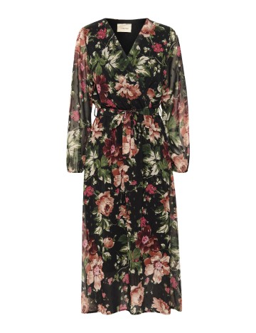 Rochie medie Cream, floral print