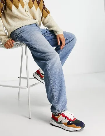 Blugi ASOS, albastru Albastru