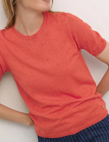 Bluza Cream, corai Portocaliu