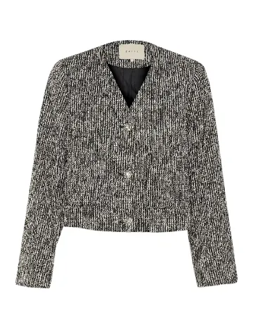 Sacou Kaffe, alb/negru Negru